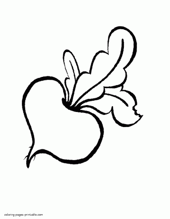 Coloring pages for preschoolers. Fruits and vegetables