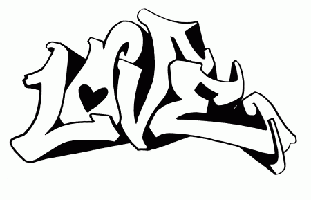 Graffiti Coloring Pages for Teens and Adults - Best Coloring ...