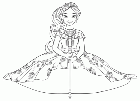 Elena of Avalor Coloring Pages | Disney princess coloring ...