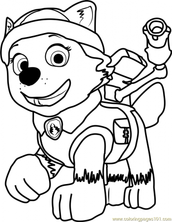 Everest Coloring Page - Free PAW Patrol Coloring Pages :  ColoringPages101.com