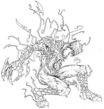 Carnage Colouring Pages Page 1