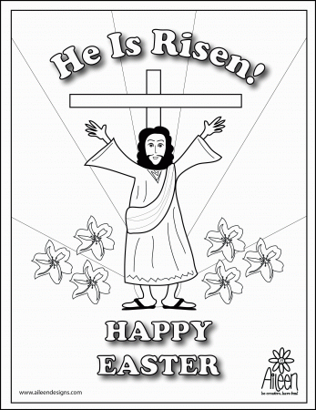 COLORING PAGES – HAPPY EASTER |