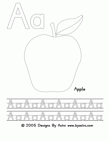 Alphabet Preschool Coloring Pages - Coloring Pages For All Ages