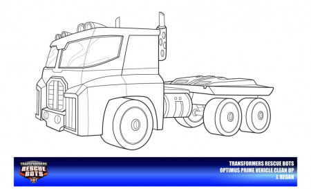 Optimus Prime Truck Mode Coloring Pages - High Quality Coloring Pages