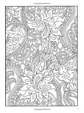 8 Pics of Paisley Designs Coloring Pages - Paisley Designs ...
