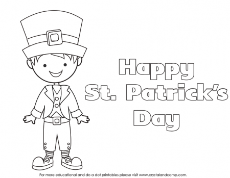 Kid Color Pages for St. Patrick's Day