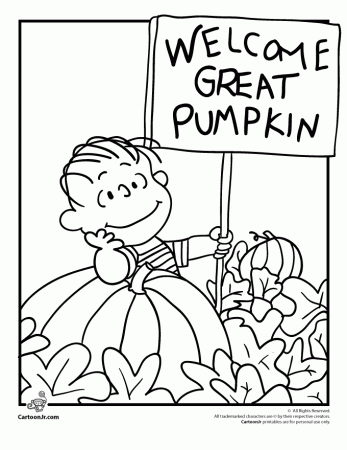 11 Pics of Snoopy Fall Coloring Pages - Charlie Brown Halloween ...
