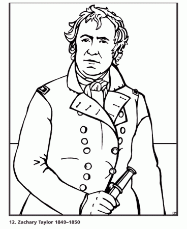 USA-Printables: President Zachary Taylor - Twelfth President of the United  States - 2 - US Presidents Coloring Pages