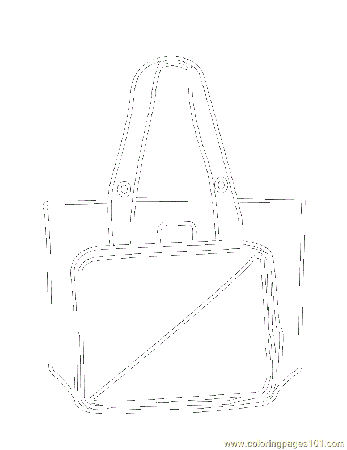 Purse Coloring Page for Kids - Free Shopping Printable Coloring Pages  Online for Kids - ColoringPages101.com | Coloring Pages for Kids