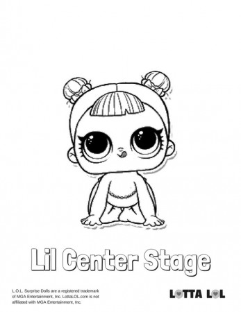 Lil Center Stage Coloring Page Lotta LOL | Unicorn coloring pages, Cute coloring  pages, Coloring pages