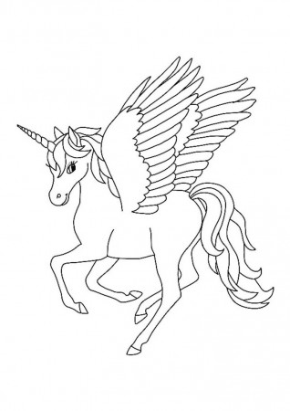 Winged Unicorn Coloring Pages | Coloring pages, Unicorn coloring pages,  Free printable coloring sheets