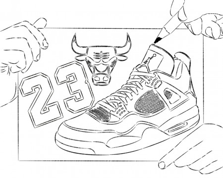 Jordan Shoe Coloring Pages - Jordan Shoes Color Sheets - 1280x1024  Wallpaper - teahub.io