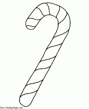 Christmas coloring pages, sheets, pictures - Candy Cane | !My ...