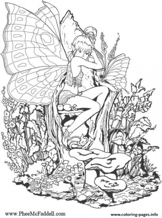 Print fantasy fairies Coloring pages