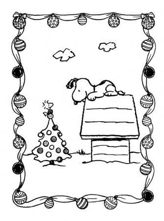 11 Pics of Snoopy Christmas Coloring Pages - It's The Great ...