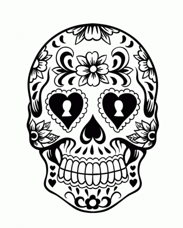 Day of the Dead History and Free Sugar Skulls Coloring Pages