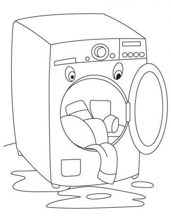 35 best ideas for coloring | Washing Machine Coloring Page