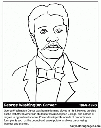 Printable Black History - Coloring Pages for Kids and for Adults