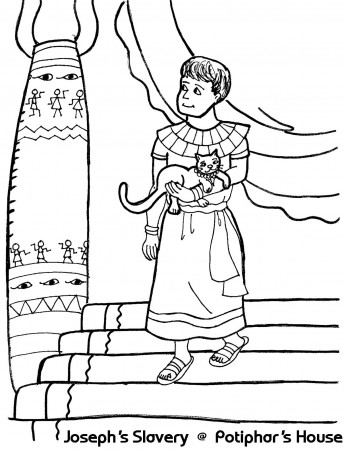 9 Pics of Joseph Sold To Potiphar Coloring Pages - Joseph and ...