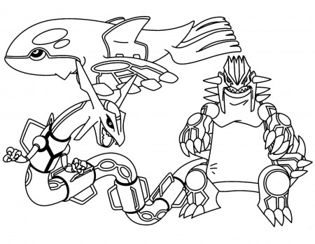 pokemon coloring pages groudon - anime pictures