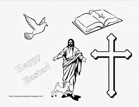 Easter Coloring Pages - Sunday School Coloring Pages ~ Sunday ...