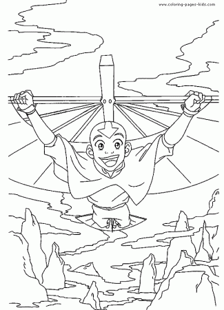 Avatar The Last Airbender color page - Coloring pages for kids ...