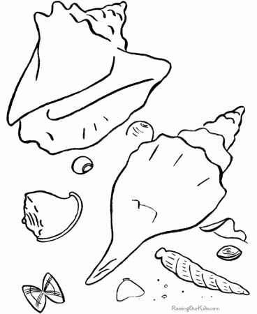 Beach Template Coloring Page - Coloring Pages For All Ages