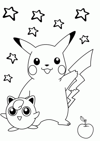 Cartoon Pokemon Coloring Pages - Coloring Pages For All Ages