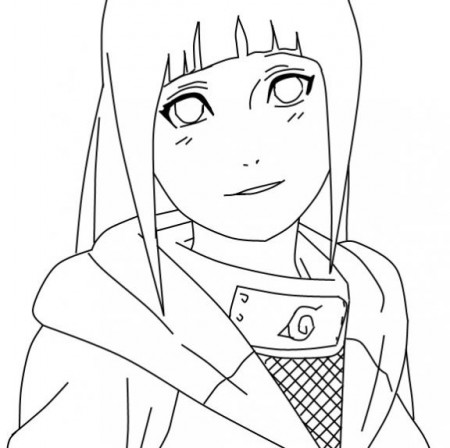 Hinata Naruto Coloring Page | DrawingInsider