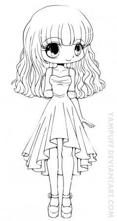 Best Free Chibi Anime Girls Coloring Pages Free - Kids, Children ...