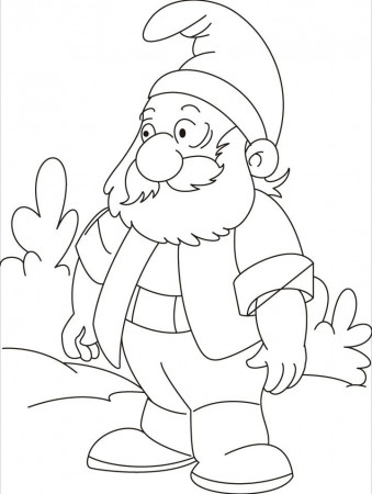 Gnome Coloring Pages - Clip Art Library