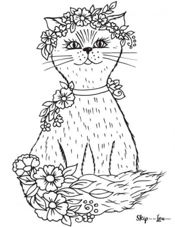 Cat Coloring Pages | Skip To My Lou
