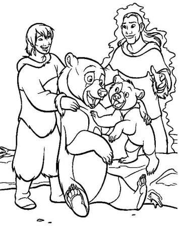 Brother Bear Coloring Pages - Best Coloring Pages For Kids | Bear coloring  pages, Family coloring pages, Cartoon coloring pages