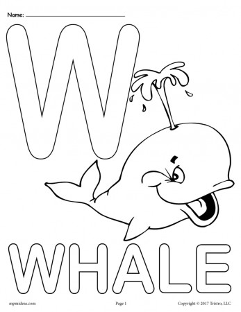 Letter W Alphabet Coloring Pages - 3 Printable Versions! – SupplyMe