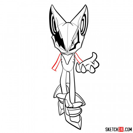 How to draw Infinite the Jackal - Sonic the Hedgehog - Sketchok easy  drawing guides