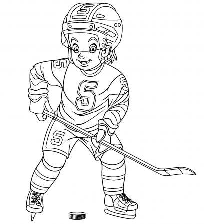 Gir Hockey Coloring Pages - Hockey Coloring Pages - Coloring Pages For Kids  And Adults