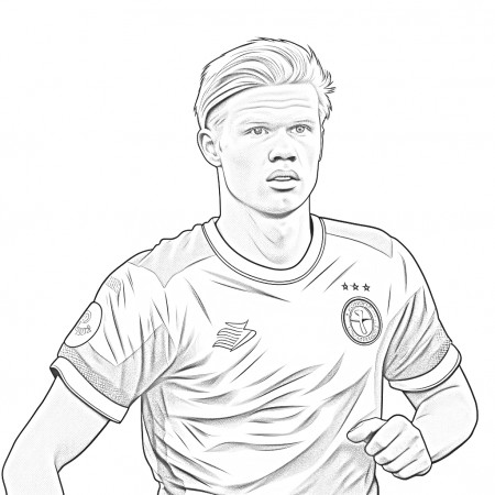 Erling Haaland 05 from Erling Haaland coloring page