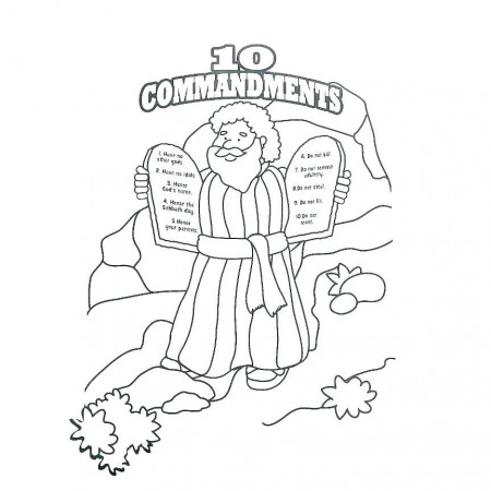 Ten Commandments Coloring Pages - Best Coloring Pages For Kids | Coloring  pages, Bible coloring pages, Preschool coloring pages