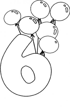Number 6 Coloring Pages | coloring pages, coloring pages for kids, online  coloring