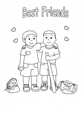 Friendship Coloring Pages - Best Coloring Pages For Kids | Coloring pages  for kids, Preschool coloring pages, Coloring for kids