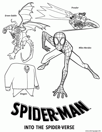Print Spider Man Into the Spider Verse Villains coloring pages | Spiderman  coloring, Avengers coloring pages, Superhero coloring
