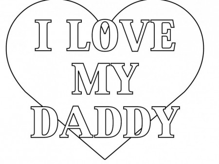 Free I Love You Daddy Coloring Pages - Coloring Kids