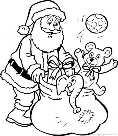 christmas coloring pages. christmas tree coloring pages santa ...