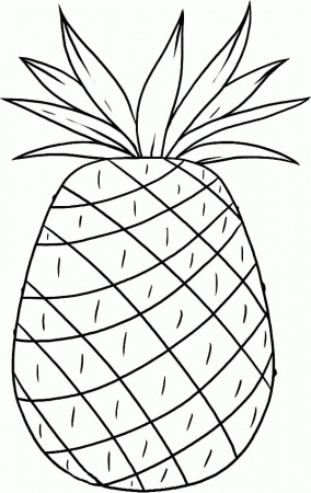 Smooth Cayenne Pineapple from Hawaii Coloring Page - Download ...