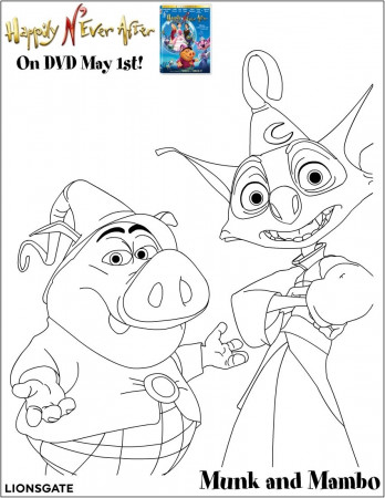 Happily N'Ever After Free Coloring Pages for Kids - Printable ...