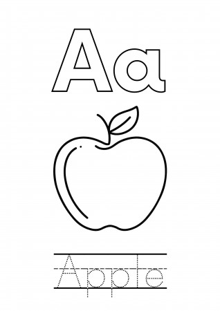 A-Z PDF Tracing and Coloring Book - Lemon and Kiwi Designs