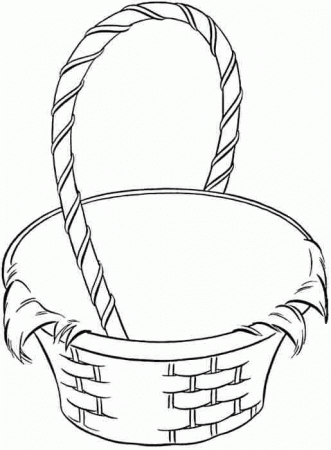 Empty Basket Coloring Page