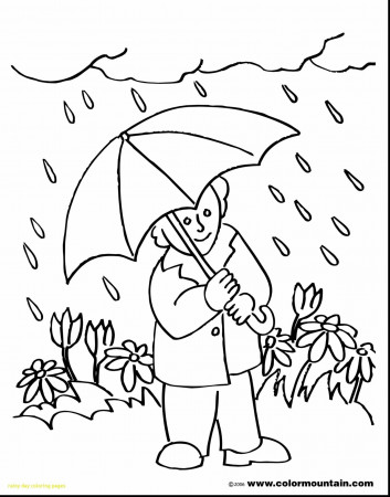 Rainy Day Coloring Pages For Preschoolers Free Rain Printable Kids –  Stephenbenedictdyson