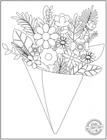 14 Original Pretty Flower Coloring Pages to Print | Kids Activities Blog