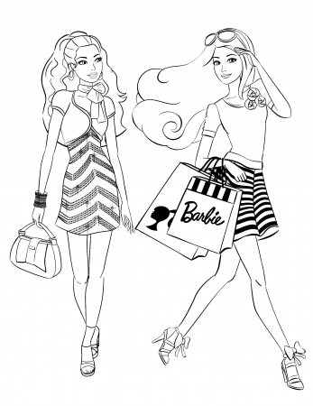 Barbie Coloring Pages For Girls Princess Friends And Sheet Pdf Free –  Approachingtheelephant